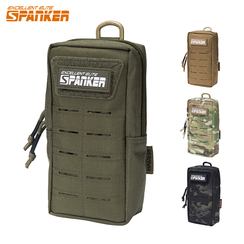 Edc Carry Box - Tas pinggang taktis Molle, kantong telepon